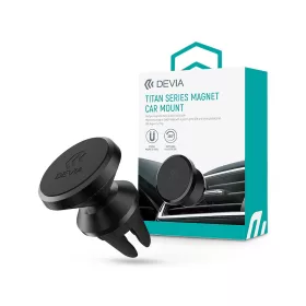   Devia univerzális szellőzőrácsba illeszthető mágneses autós tartó - Devia Titan Series Magnet Car Mount - fekete