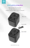 Devia többfunkciós globális hálózati töltő adapter (UK/EU/USA/USA/Japán/AU) -   Devia Global Multiple Function Charger - fekete