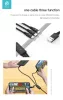 Devia USB-A - USB Type-C / Lightning / micro USB töltőkábel 1,2 m-es vezetékkel - Devia Kintone Series Tube Cable 3in1 - 10W - fekete