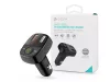 Devia Bluetooth FM-transmitter/szivargyújtó töltő - 2xUSB + MP3/WMA/WAV/Flac +  Pendrive/TF-kártyaolvasó - Devia Smart Series - fekete