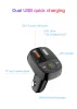Devia Bluetooth FM-transmitter/szivargyújtó töltő - 2xUSB + MP3/WMA/WAV/Flac +  Pendrive/TF-kártyaolvasó - Devia Smart Series - fekete