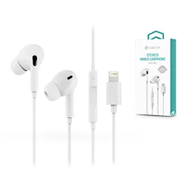   Devia univerzális sztereó felvevős fülhallgató - Lightning/Bluetooth - Devia    Smart Series Stereo Wired Earphone - fehér