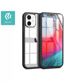   Apple iPhone 12 Mini ütésálló hátlap - Devia Shark-4 Series Shockproof Case -   fekete/átlátszó