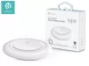 Devia Qi univerzális vezeték nélküli töltő állomás - 15W - Devia Allen Series V3Ultra-Thin Wireless Charger - fehér