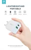 Devia hálózati töltő adapter Type-C + USB bemenettel - 20W - Devia Smart Series PD3.0 + QC3.0 - Qualcomm Quick Charge 3.0 - fehér