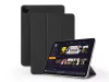 Apple iPad Pro 12.9 (2020/2021/2022) tablet tok (Smart Case) on/off funkcióval, mágneses töltővel - Devia  Intelligent  Both Sides Magnetic Leather Case -      fekete