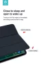 Apple iPad Pro 12.9 (2020/2021/2022) tablet tok (Smart Case) on/off funkcióval, mágneses töltővel - Devia  Intelligent  Both Sides Magnetic Leather Case -      fekete