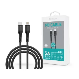   Devia USB Type-C - Lightning adat- és töltőkábel 1,5 m-es vezetékkel - Devia    Gracious Series PD Cable - 20W - fekete