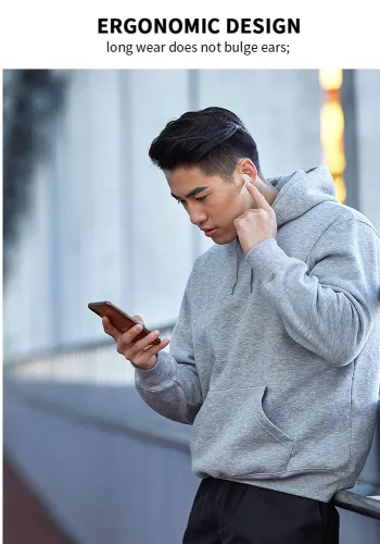 Devia TWS Bluetooth sztereó headset v5.0 + töltőtok - Devia Joy A10 Series True Wireless Earphones with Charging Case - fekete
