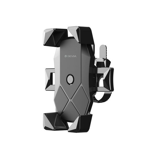 Devia univerzális kerékpárra / motorkerékpárra szerelhető telefontartó 4,7-7.0" méretű készülékekhez - Devia Voyager Series Motorcycle Bicycle Phone Holder -   fekete