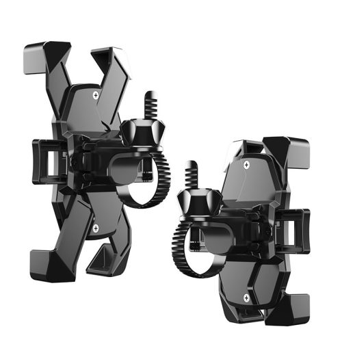 Devia univerzális kerékpárra / motorkerékpárra szerelhető telefontartó 4,7-7.0" méretű készülékekhez - Devia Voyager Series Motorcycle Bicycle Phone Holder -   fekete