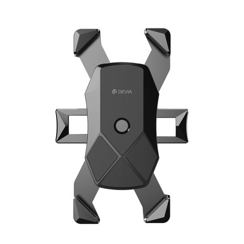 Devia univerzális kerékpárra / motorkerékpárra szerelhető telefontartó 4,7-7.0" méretű készülékekhez - Devia Voyager Series Motorcycle Bicycle Phone Holder -   fekete