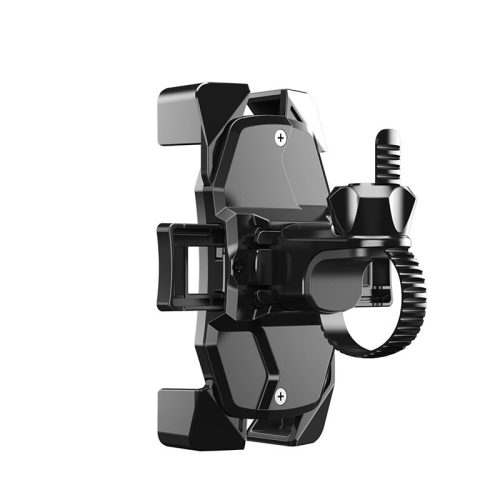 Devia univerzális kerékpárra / motorkerékpárra szerelhető telefontartó 4,7-7.0" méretű készülékekhez - Devia Voyager Series Motorcycle Bicycle Phone Holder -   fekete
