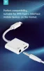 Devia Type-C - 3,5 mm jack + Type-C audio adapter - Devia Smart Series Adapter Type-C to Type-C + DC3.5 - fehér