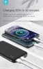 Univerzális hordozható, asztali akkumulátor töltő - Devia Smart Series 22.5W Full Compatible Power Bank - USB + Type-C + microUSB + PD - 10.000 mAh - fehér