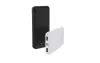 Univerzális hordozható, asztali akkumulátor töltő - Devia Kintone Series V3 Power Bank - 2xUSB + Type-C + microUSB - 10.000 mAh - fehér