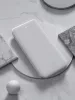 Univerzális hordozható, asztali akkumulátor töltő - Devia Kintone Series V3 Power Bank - 2xUSB + Type-C + microUSB - 10.000 mAh - fehér