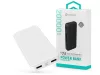 Univerzális hordozható, asztali akkumulátor töltő - Devia Kintone Series V2 Power Bank - 2xUSB + Type-C + microUSB - 20.000 mAh - fehér