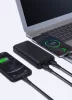 Univerzális hordozható, asztali akkumulátor töltő - Devia Kintone Series V2 Power Bank - 2xUSB + Type-C + microUSB - 20.000 mAh - fehér