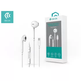   Devia sztereó felvevős headset USB Type-C csatlakozóval - Devia Smart Series    EarPods with Type-C Interface (Digital) - fehér