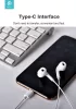 Devia sztereó felvevős headset USB Type-C csatlakozóval - Devia Smart Series    In-Ear Wired Earphone with Type-C (Digital) - fehér