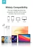 Devia sztereó felvevős headset USB Type-C csatlakozóval - Devia Smart Series    In-Ear Wired Earphone with Type-C (Digital) - fehér