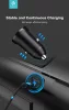 Devia szivargyújtós töltő adapter USB + Type-C bemenettel - Devia Smart Series  Mini PD + QC3.0 Car Charger - 20W - fekete