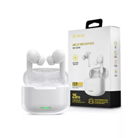   Devia TWS Bluetooth sztereó headset v5.1 + töltőtok - Devia ANC-E1 Star Series  True Wireless Earphones with Charging Case - fehér