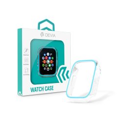   Apple Watch szilikon védőtok - Devia Luminous Series Shockproof Case For iWatch - 41 mm - kék