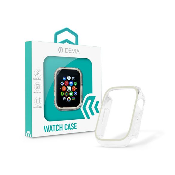 Apple Watch szilikon védőtok - Devia Luminous Series Shockproof Case For iWatch - 41 mm - luminous