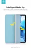Apple iPad Air 4 (2020)/iPad Air 5 (2022) 10.9/iPad Pro 11 (2022) tablet tok    (Smart Case) on/off funkcióval, Apple Pencil tartóval, mágneses töltővel - DeviaLeather Case With Pencil Slot - pink