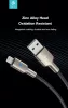 Devia USB - Lightning adat- és töltőkábel 1,5 m-es vezetékkel - Devia Mars      Series Cable With Lightning - 5V/2,1A - ezüst/fekete