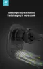Devia szellőzőrácsba illeszthető vezeték nélküli autós töltő/tartó - 15W - DeviaSmart Series Magnet Car Mount With Wireless Charging - fekete