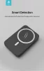 Univerzális hordozható akkumulátor töltő - Devia Kintone Series V2 PD20W Magnet Wireless Charging Power Bank - Lightning + Type-C - 5000 mAh - fehér