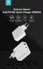 Devia GaN hálózati töltő adapter USB + Type-C bemenettel - 65W - Devia Extreme  Speed GaN PD + QC Quick Charger - fehér
