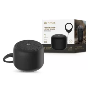   Devia vezeték nélküli bluetooth hangszóró - Devia Kintone Series Mini WaterproofLanyard Speaker - fekete