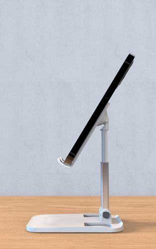 Devia univerzális asztali telefon/tablet tartó - Devia Desktop Folding Stand ForPhone - fekete