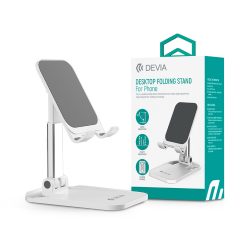   Devia univerzális asztali telefon/tablet tartó - Devia Desktop Folding Stand ForPhone - fehér