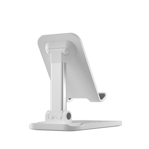 Devia univerzális asztali telefon/tablet tartó - Devia Desktop Folding Stand ForPhone - fehér