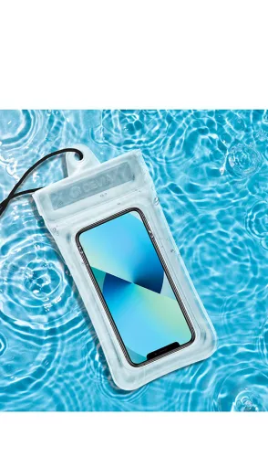 Devia univerzális vízálló védőtok max. 7" méretű készülékekhez - Devia Mobile   Phone Floating Waterproof Bag - fekete