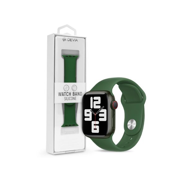 Apple Watch szilikon sport szíj - Devia Silicone Deluxe Series Sport Watch Band - 42/44/45/49 mm - zöld