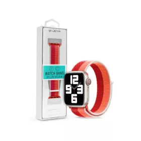   Apple Watch szövet sport szíj - Devia Nylon Woven Braided Adjustable two-tone   Watch Loop - 38/40/41 mm - peony