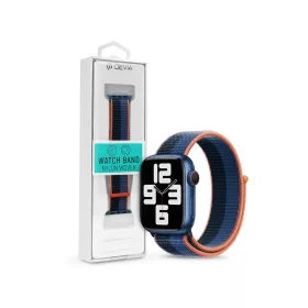   Apple Watch szövet sport szíj - Devia Nylon Woven Braided Adjustable two-tone   Watch Loop - 42/44/45/49 mm - pinch feather