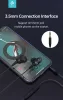 Devia univerzális sztereó felvevős fülhallgató - 3,5 mm jack - Devia Smart      Series Dual Speakers Wired Earphone - fekete