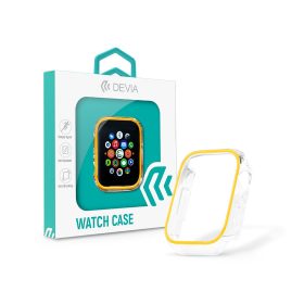   Apple Watch szilikon védőtok - Devia Luminous Series Shockproof Case For iWatch - 44 mm - arany
