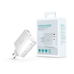   Devia GaN hálózati töltő adapter USB + 2xType-C bemenettel - 140W - Extreme     Speed Series PD 140W 2C+A GaN Charger - fehér