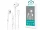 Devia univerzális sztereó felvevős fülhallgató - Lightning - Devia Star Series  Earbuds Lightning Earphone - fehér