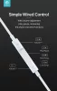 Devia univerzális sztereó felvevős fülhallgató - Lightning - Devia Star Series  Earbuds Lightning Earphone - fehér