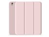 Apple iPad 10.9 (2022) tablet tok (Smart Case) on/off funkcióval, Apple Pencil tartóval - Devia Rosy Series Leather Case With Pencil Slot - pink