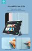 Apple iPad 10.9 (2022) tablet tok (Smart Case) on/off funkcióval, Apple Pencil tartóval - Devia Rosy Series Leather Case With Pencil Slot - pink